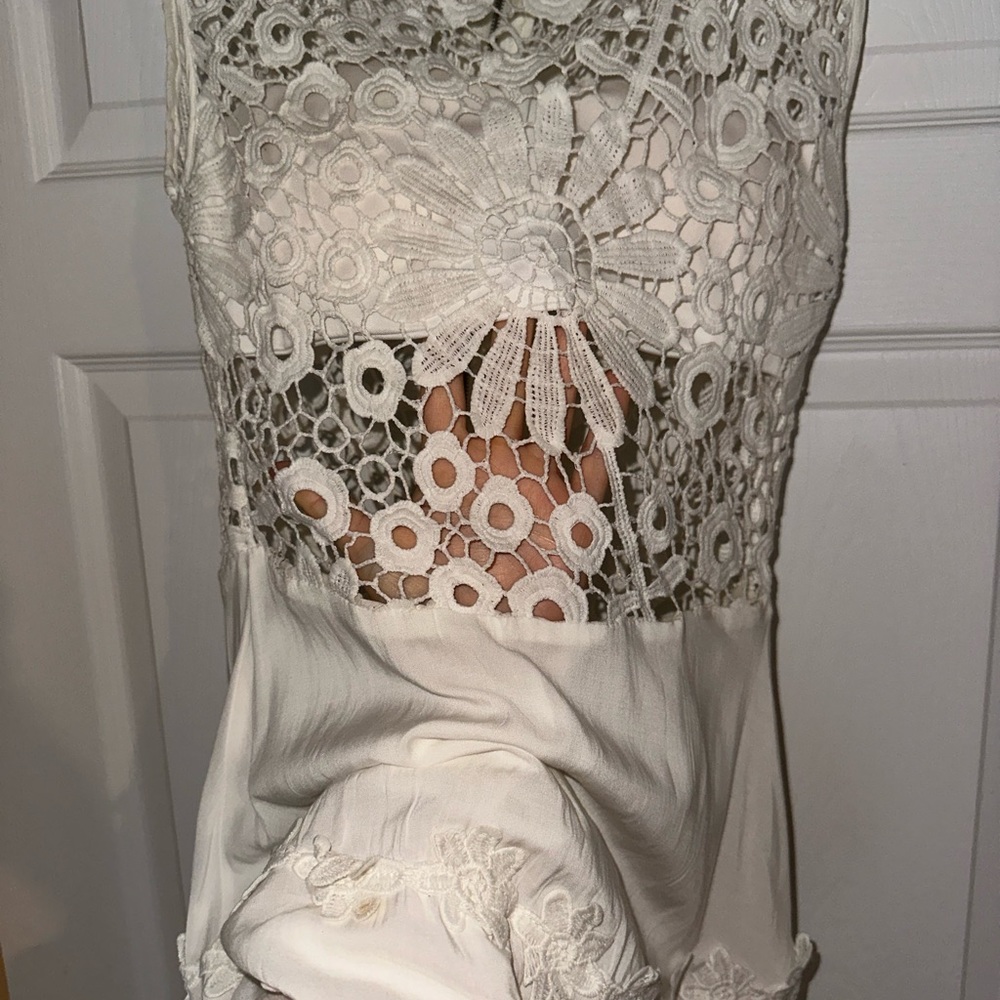 White lace dress